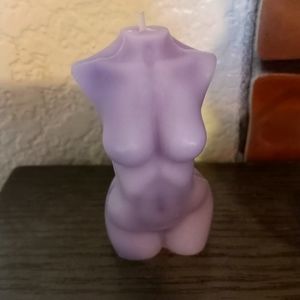 Lavender scented woman torso candle